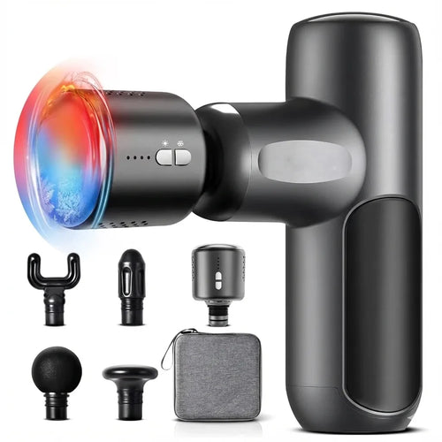 Hot & Cold Deep Tissue Massage Gun for Instant Pain Relief & Fast Recovery