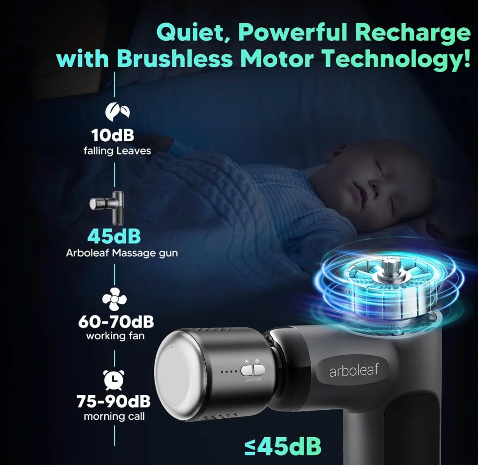 Hot & Cold Deep Tissue Massage Gun for Instant Pain Relief & Fast Recovery