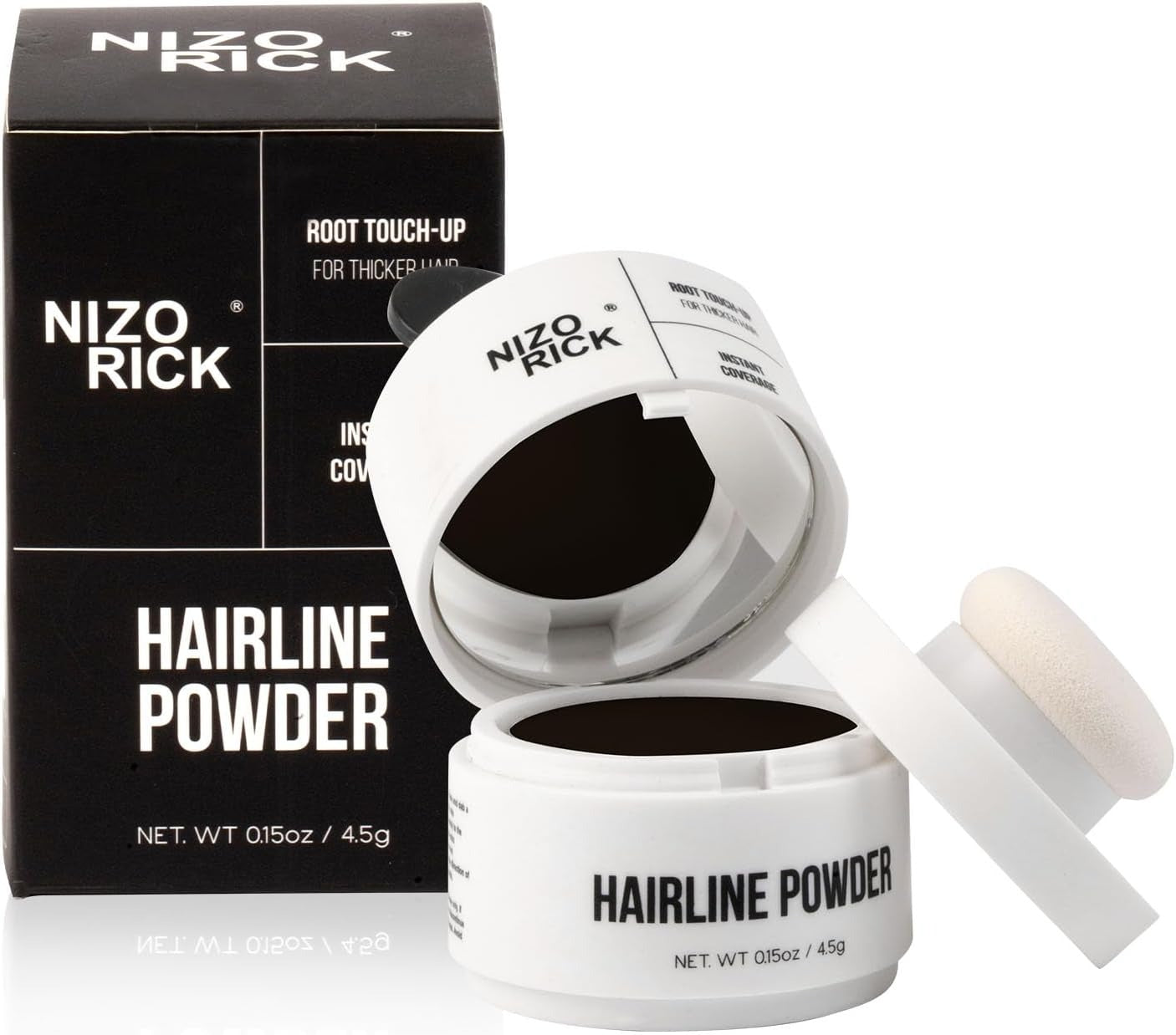 Natural Hairline Powder & Root Concealer – Instant Coverage for Thinning & Grey Roots