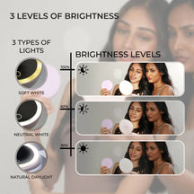 Smart Touch Portable LED Makeup Mirror
