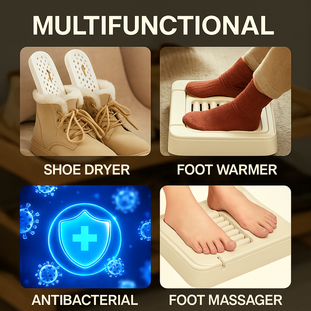 2-In-1 Intelligent Foot Warmer & Shoe Dryer