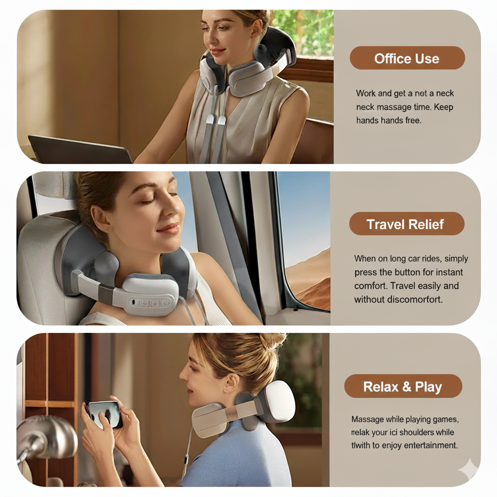 Powerful Electric Neck Massager – Relax Muscles Quickly