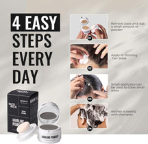Natural Hairline Powder & Root Concealer – Instant Coverage for Thinning & Grey Roots