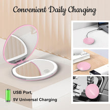 Smart Touch Portable LED Makeup Mirror