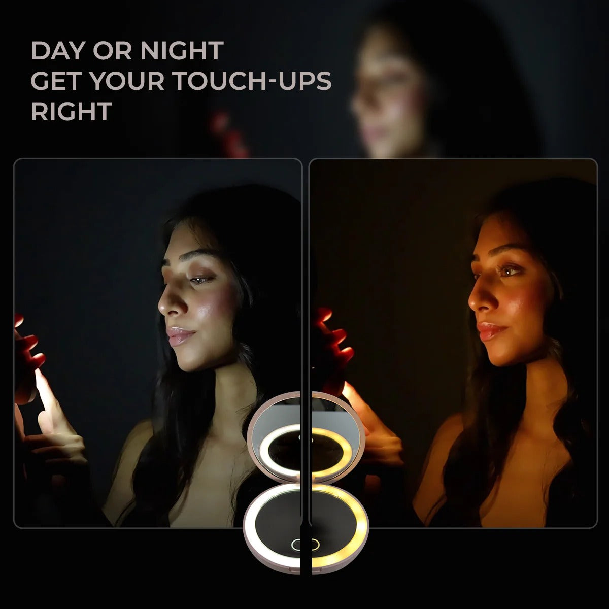 Smart Touch Portable LED Makeup Mirror