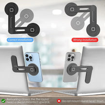 2-In-1 Magnetic Laptop and Desktop Side Phone Holder