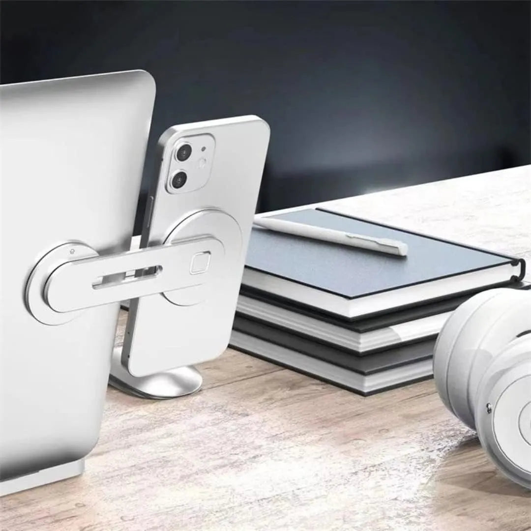 2-In-1 Magnetic Laptop and Desktop Side Phone Holder