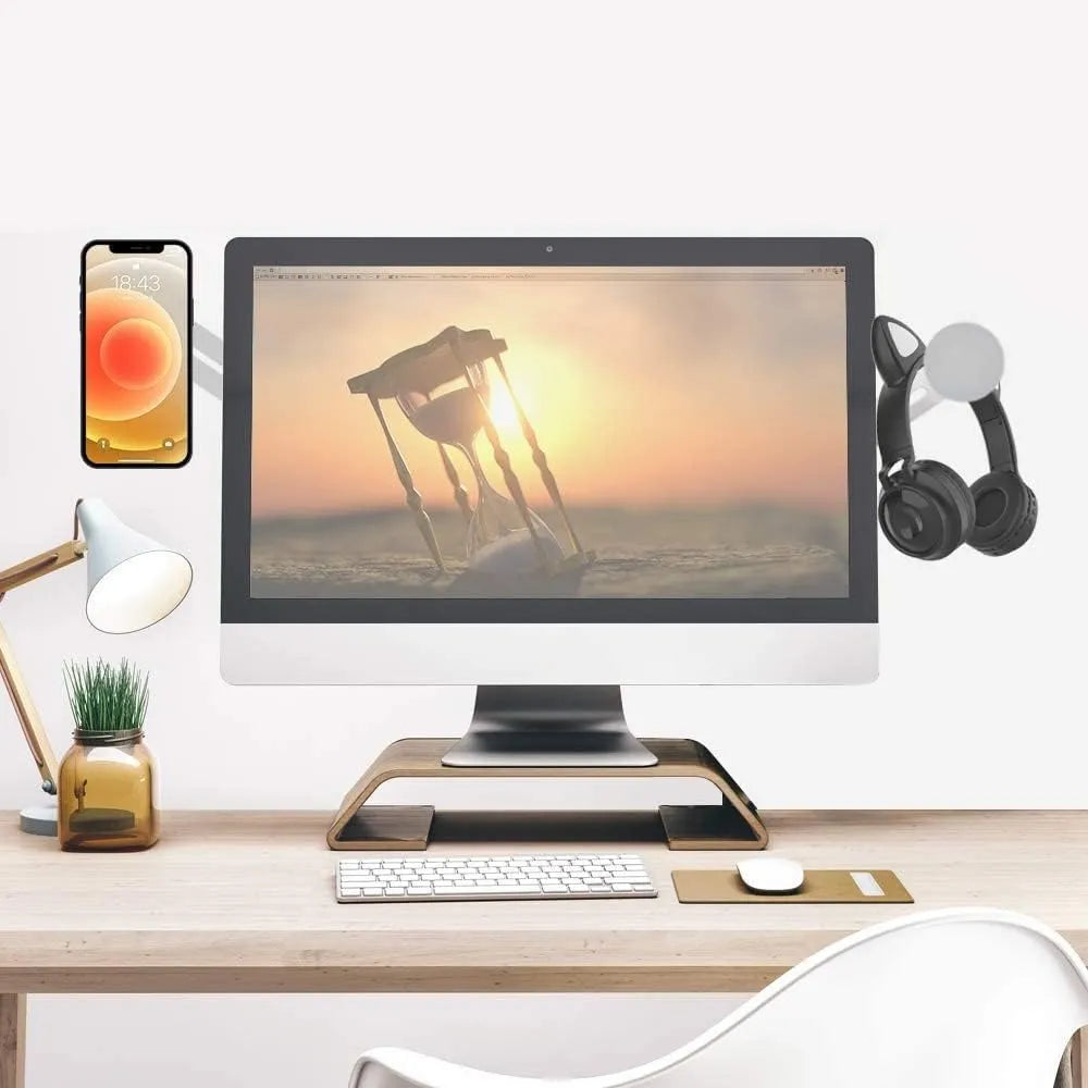 2-In-1 Magnetic Laptop and Desktop Side Phone Holder