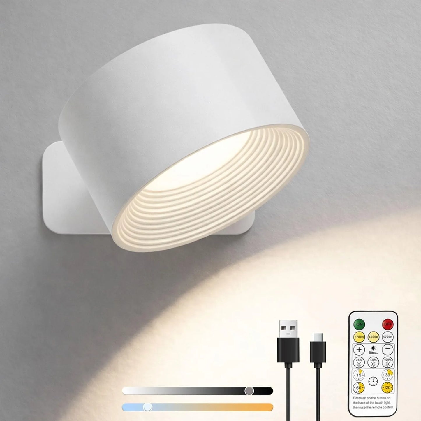 Rechargeable 360° Magnetic Wall Light