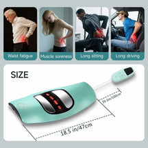 EMS Muscle Therapy Device with Heat & Vibration for Back Pain Relief