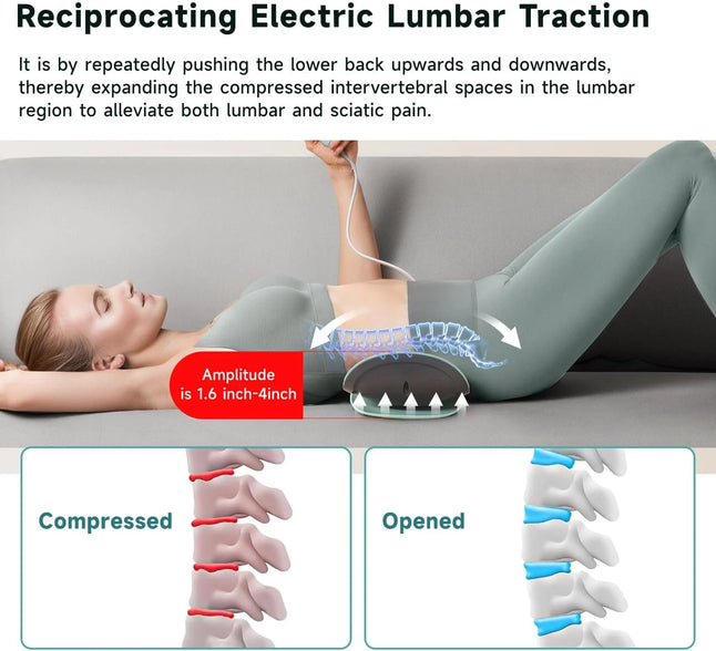 Heated Riva EMS Muscle Therapy Device with Heat & Vibration for Back Pain Relief ...