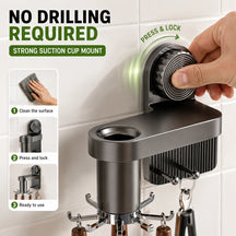 Revolving Suction Cup Storage Rack