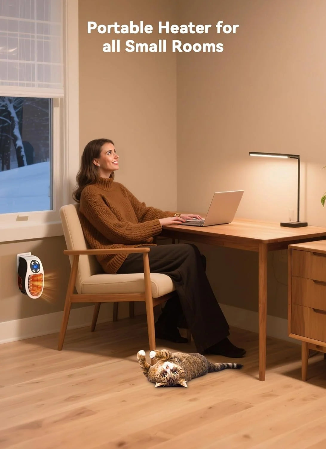 Mini Wall-Mounted Heater – Cozy Warmth Anywhere, Anytime