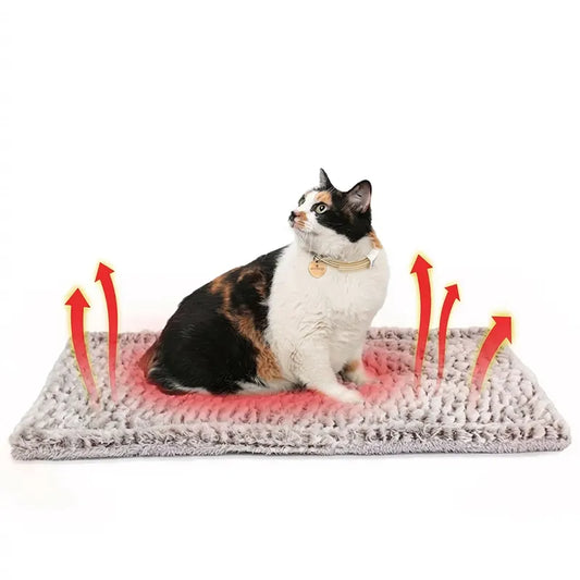 Self Heating Cat & Small Dog Mat | Warm, Soft & No Power Needed